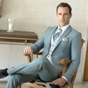 COSTUME EREMONIAL Bleu ciel